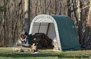 Shelter Logic ShelterCoat 10 x 8 ft. Wind and Snow Rated Garage Round Green STD