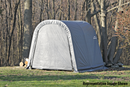 Shelter Logic ShelterCoat 10 x 8 ft. Wind and Snow Rated Garage Round Gray STD