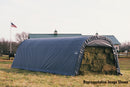 ShelterCoat 13 x 28 ft. Wind and Snow Rated Garage Round Gray STD