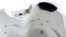 EAGO USA EAGO AM113ETL-R 5.5 ft Right Corner Acrylic White Whirlpool Bathtub for Two