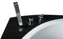 EAGO USA EAGO AM113ETL-R 5.5 ft Right Corner Acrylic White Whirlpool Bathtub for Two
