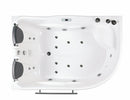 EAGO USA EAGO AM124ETL-R 6 ft Right Corner Acrylic White Whirlpool Bathtub for Two