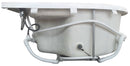 EAGO USA EAGO AM124ETL-R 6 ft Right Corner Acrylic White Whirlpool Bathtub for Two
