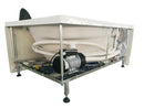 EAGO USA EAGO AM161-L 59" Single Person Corner White Acrylic Whirlpool Bath Tub