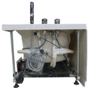 EAGO USA EAGO AM189ETL-L 6 ft Left Drain Acrylic White Whirlpool Bathtub w Fixtures
