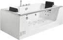 EAGO USA EAGO AM196ETL 6 ft Clear Rectangular Acrylic Whirlpool Bathtub for Two