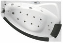 EAGO USA EAGO AM198ETL-L 5 ft Clear Rounded Left Corner Acrylic Whirlpool Bathtub