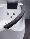 EAGO USA EAGO AM198ETL-L 5 ft Clear Rounded Left Corner Acrylic Whirlpool Bathtub