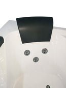 EAGO USA EAGO AM198ETL-R 5 ft Clear Rounded Right Corner Acrylic Whirlpool Bathtub