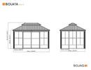 Shelter Logic Sojag Bolata Solarium 10 x 14 ft