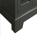Eviva Monroe 36" Gray Transitional Bathroom Vanity w/ White Carrara Top