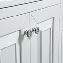 Eviva Monroe 36" White Transitional Bathroom Vanity w/ White Carrara Top