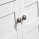 Eviva New York 60" White Double Sink Bathroom Vanity w/ White Carrara Top