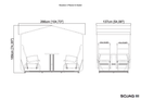 Shelter Logic Sojag Houston 4-seater Garden Glider - Brown
