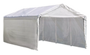 Shelter Logic 10'×20' Canopy, 1-3/8" 8-Leg Frame, White Cover, Enclosure & Extension Kits