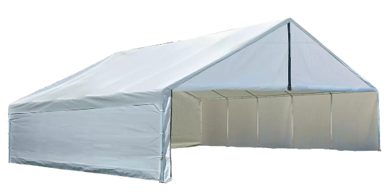 30x40 White Canopy Enclosure Kit, FR Rated