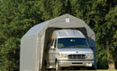 Shelter Logic ShelterCoat 12 x 24 x 11 ft. Garage Barn Gray STD