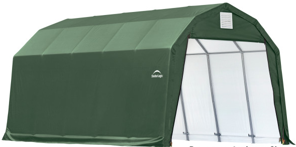 Shelter Logic ShelterCoat 12 x 20 ft. Garage Barn Green STD