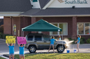 Shelter Logic 12x12 ST Pop-up Canopy, Green Cover, Black Roller Bag