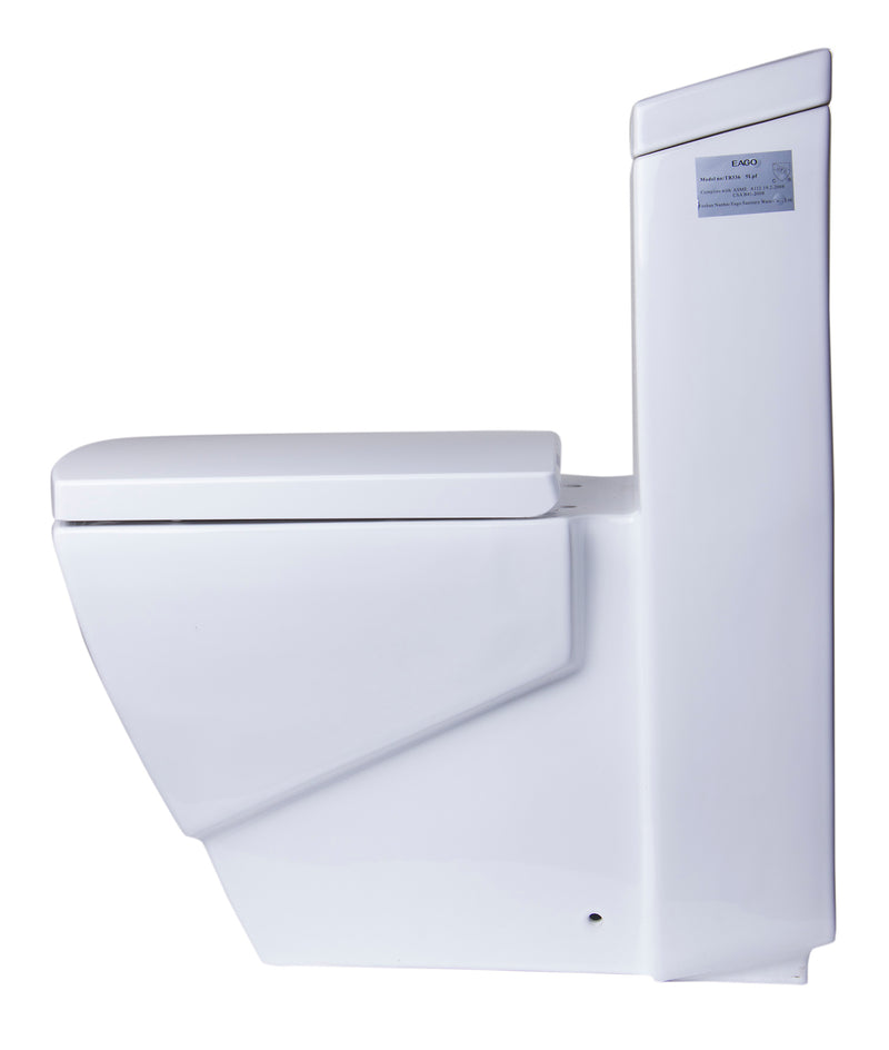 EAGO USA EAGO TB336 Modern One Piece High Efficiency Low Flush Eco Friendly Toilet