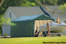 Shelter Logic ShelterCoat 13 x 28 ft. Garage Peak Green STD