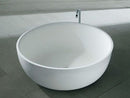 Ideavit  Solid Round 53 Round freestanding bathtub. 53x53x19 inch., White