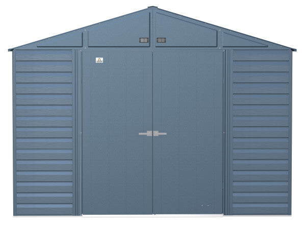 Shelter Logic Arrow Select Steel Storage Shed, 10x12, Blue Grey
