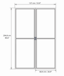 Palram – Canopia SanRemo 13' x 14' Patio Enclosure - White with Screen Doors (6)