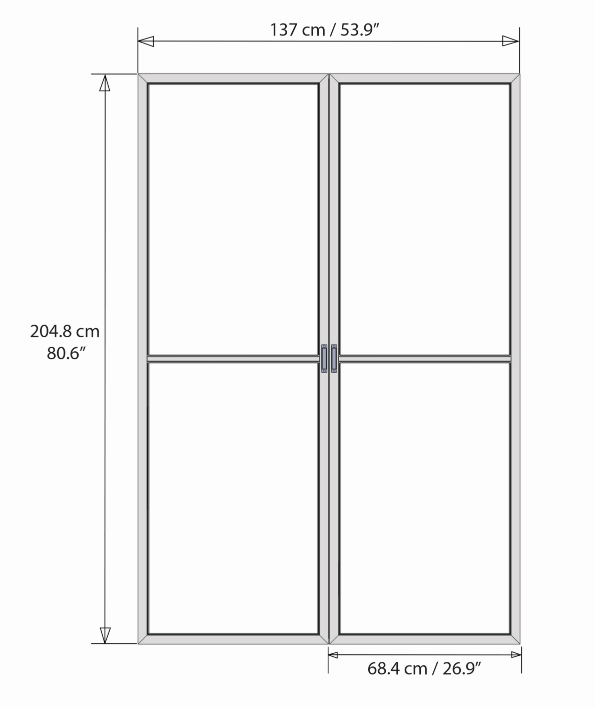 Palram – Canopia SanRemo 13' x 14' Patio Enclosure - White with Screen Doors (6)