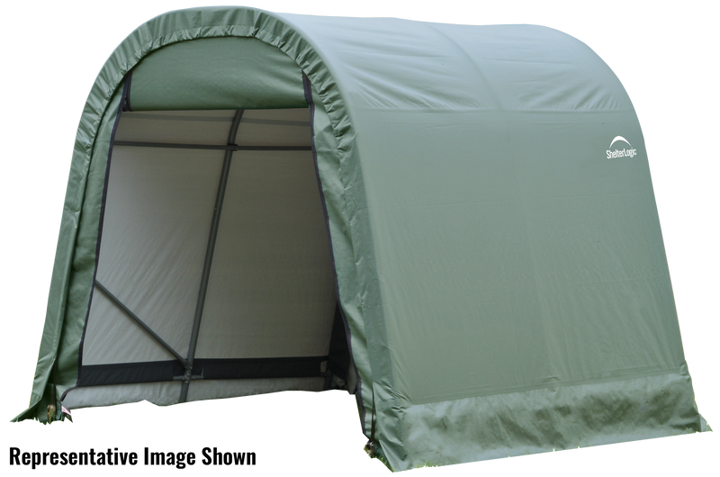 Shelter Logic ShelterCoat 10 x 8 ft. Wind and Snow Rated Garage Round Green STD