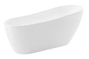 ANZZI Trend Series 5.58 ft. Freestanding Bathtub in White