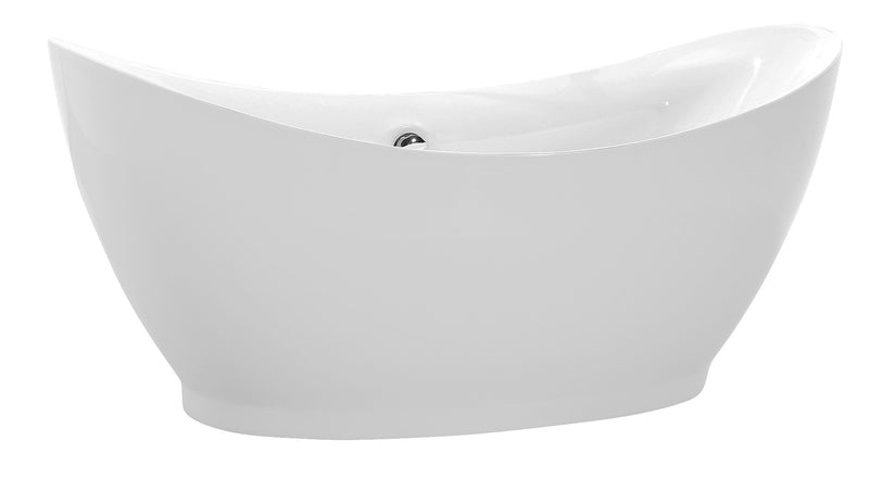 ANZZI Reginald Series 5.67 ft. Freestanding Bathtub in White