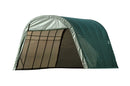 ShelterCoat 13 x 24 ft. Wind and Snow Rated Garage Round Green STD