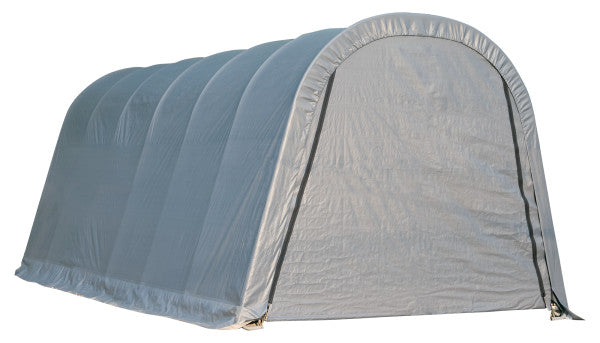 ShelterCoat 13 x 20 ft. Wind and Snow Rated Garage Round Gray STD