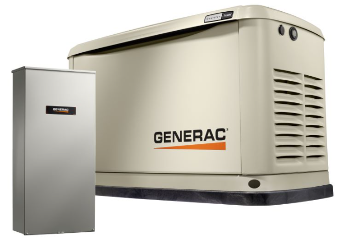 Generac 14/14 kW Air-Cooled Standby Generator, Alum Enclosure, 16 Circuit LC NEMA3