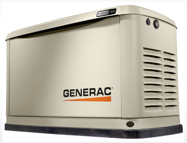Generac 10/9 kW Air-Cooled Standby Generator, Aluminum Enclosure