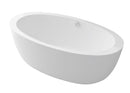ANZZI Yield Series 5.58 ft. Freestanding Bathtub in White