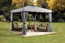Shelter Logic Sojag Roma 10x10 Gazebo - grey/black