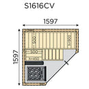 Almost Heaven Nordic Corner 4-Person Indoor Sauna