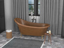 ANZZI Sivas 66 in. Handmade Copper Slipper Clawfoot Non-Whirlpool Bathtub in Hammered Antique Copper