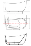 ANZZI Talyah 71 in. Acrylic Soaking Bathtub with Talos 2-piece 1.6 GPF Single Flush Toilet