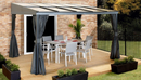 Shelter Logic Sojag Pompano 12x16 wall gazebo - grey