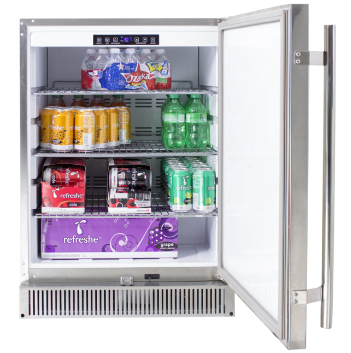 Blaze Outdoor Rated Stainless 24” Refrigerator 5.2 cu. ft.
