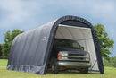 ShelterCoat 13 x 24 ft. Wind and Snow Rated Garage Round Gray STD