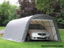 ShelterCoat 13 x 28 ft. Wind and Snow Rated Garage Round Gray STD