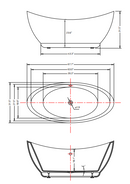 ANZZI Reginald 68 in. Acrylic Soaking Bathtub in White with Havasu Faucet in Polished Chrome