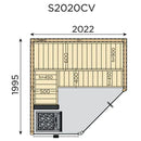 Almost Heaven Nordic Cut-Corner 6-Person Indoor Sauna