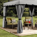 Shelter Logic Sojag Roma 10x10 Gazebo - grey/black