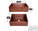 ANZZI Attica 19 in. Handmade Vessel Sink in Hammered Antique Copper