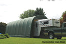 ShelterCoat 15 x 20 ft. Wind and Snow Rated Garage Round Green STD